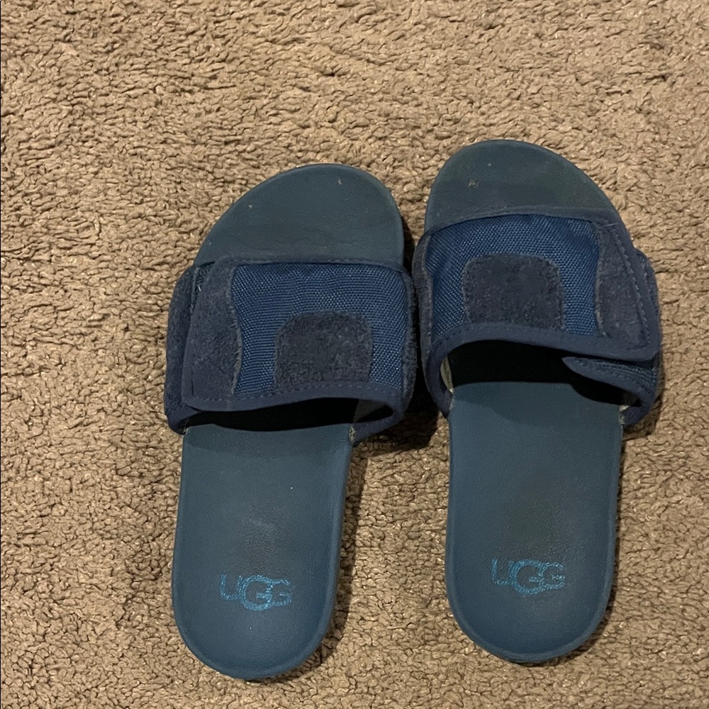 UGG Dark Blue Slide Sandals